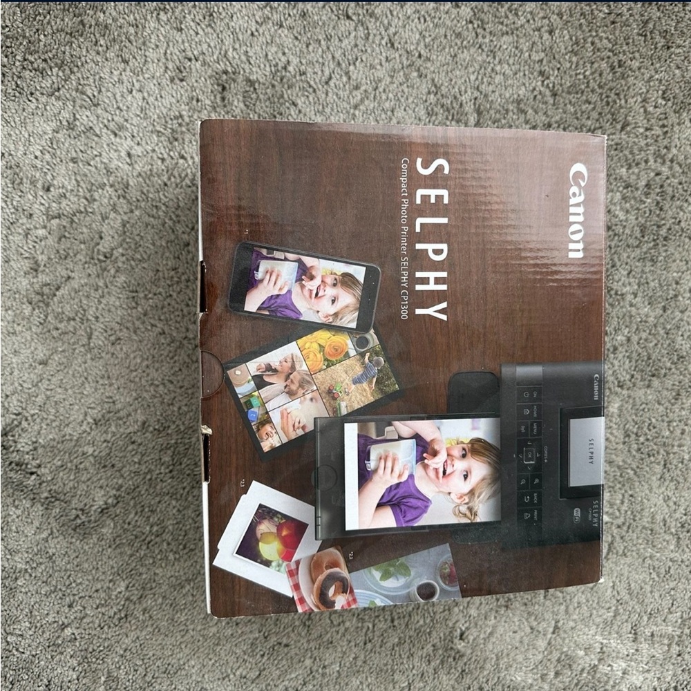 Canon Selphy Compact Photo Printer — Black and Silver